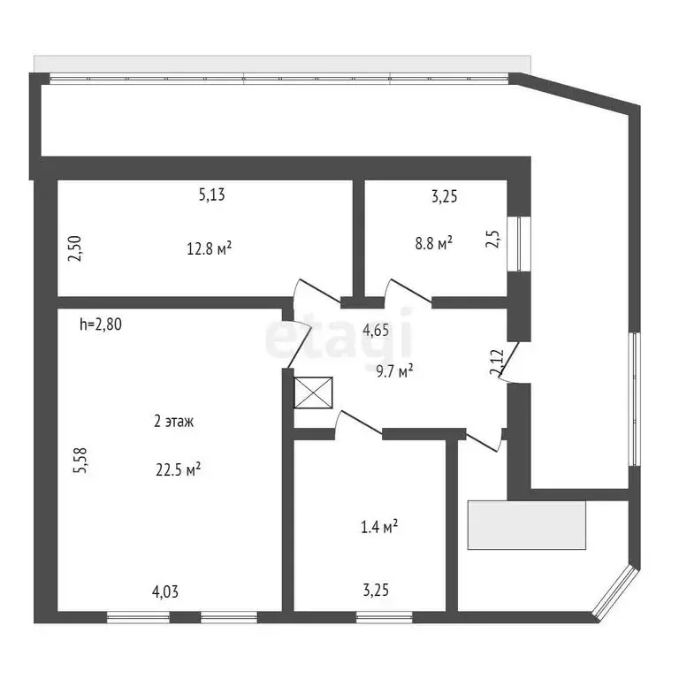Дом в село Терентьевское, Стадионная улица (134.4 м) - Фото 1