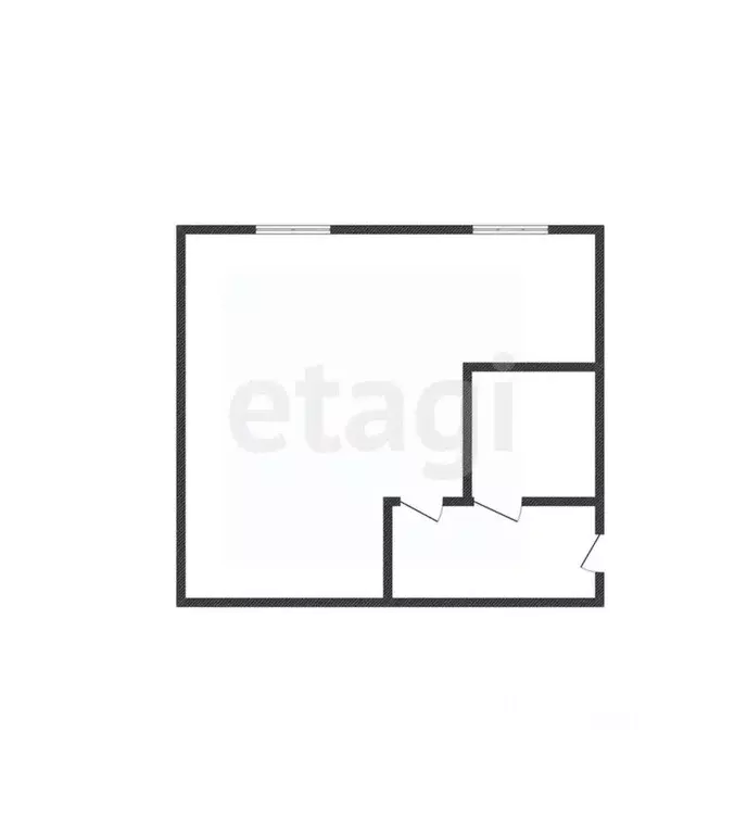 Студия Курская область, Курск Школьная ул., 5к11 (30.9 м) - Фото 1