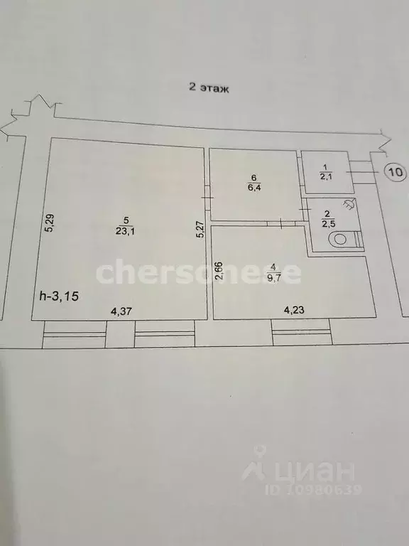 1-к кв. Севастополь просп. Юрия Гагарина, 41 (43.8 м) - Фото 2