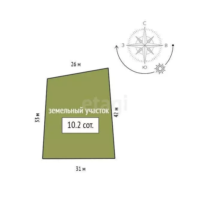 Участок в городской округ Красноярск, посёлок Солонцы (10.2 м) - Фото 1