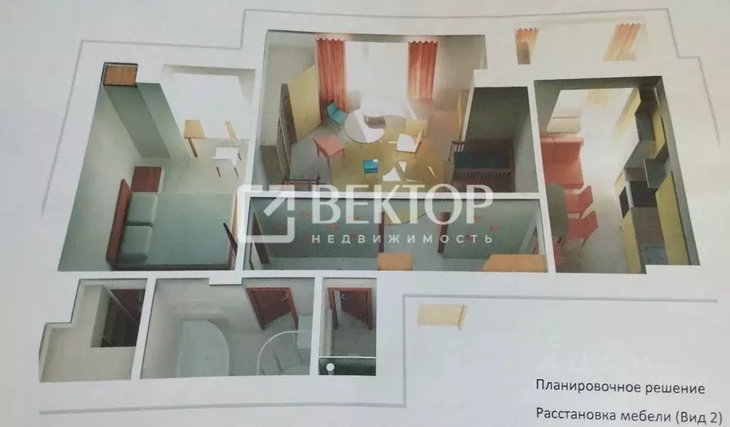 2-к кв. Костромская область, Кострома ул. Ивана Сусанина, 30 (51.8 м) - Фото 2