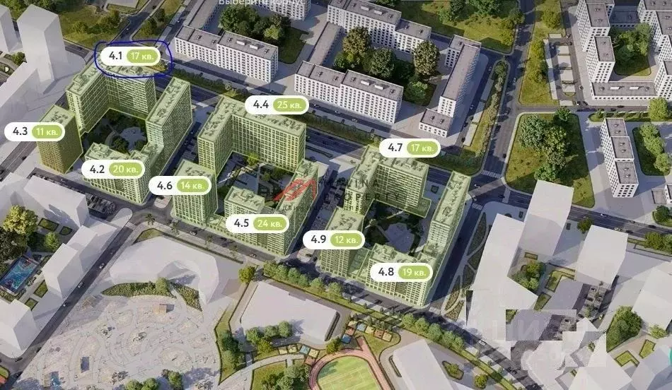 Торговая площадь в Москва Деснаречье жилой комплекс, к4.3 (106 м) - Фото 1