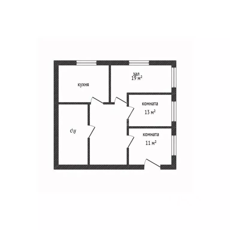 3-к кв. Брянская область, Брянск просп. Станке Димитрова, 19 (67.2 м) - Фото 2