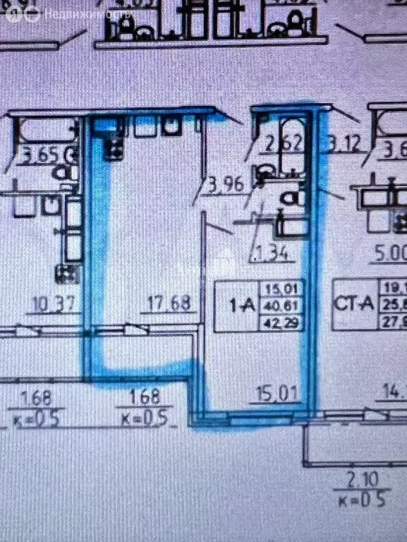 1-комнатная квартира: Мурино, улица Шувалова, 32 (40.7 м) - Фото 1