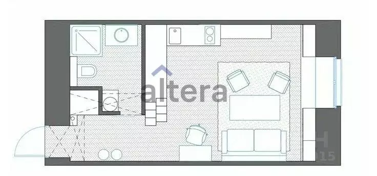 Комната Татарстан, Казань ул. Гарифьянова, 25 (18.0 м) - Фото 2