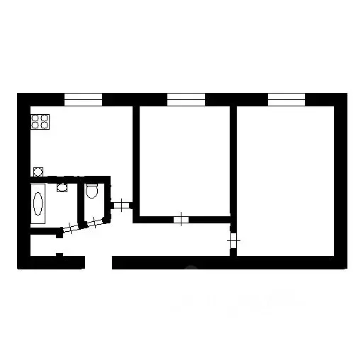 2-к кв. Татарстан, Казань ул. Четаева, 5а (42.0 м) - Фото 0