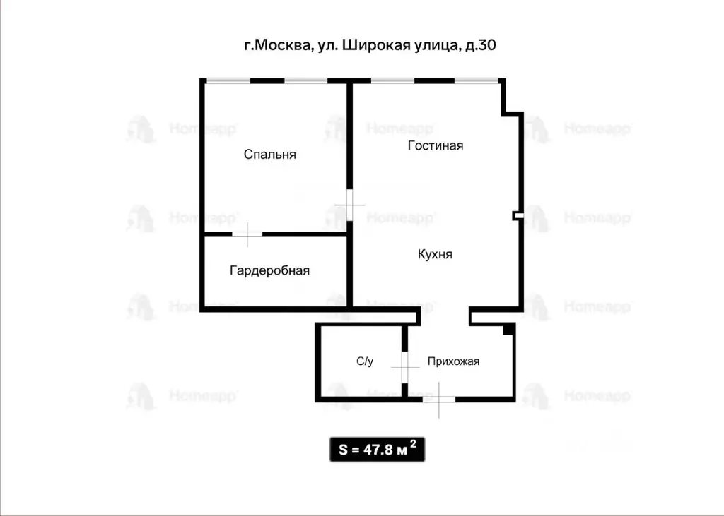 2-к кв. Москва Широкая ул., 30 (47.8 м) - Фото 2