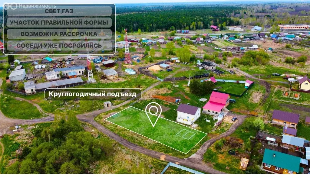 Участок в Губино, Берёзовая улица (12 м) - Фото 2