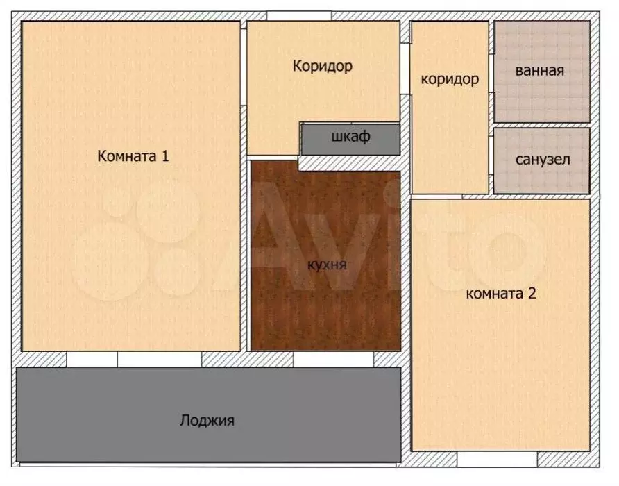 2-к. квартира, 47,7 м, 12/16 эт. - Фото 0