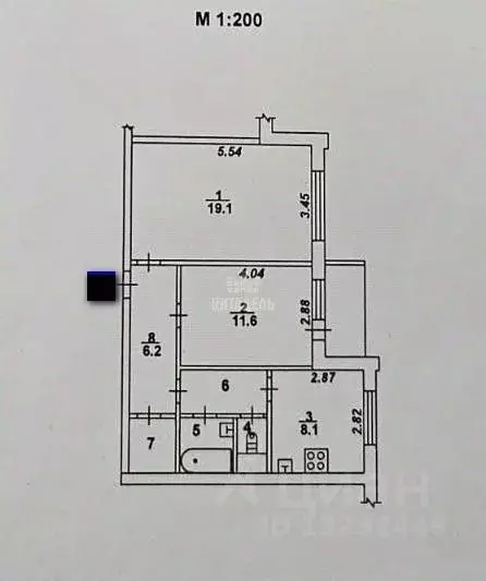 2-к кв. Воронежская область, Воронеж Калининградская ул., 108 (54.2 м) - Фото 0