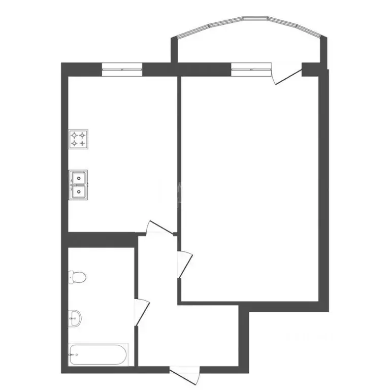 1-к кв. Тюменская область, Тюмень Антипино мкр, ул. Беловежская, 13к1 ... - Фото 2