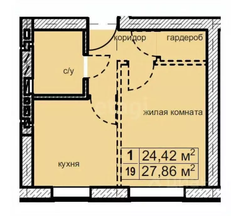 1-к кв. Московская область, Апрелевка Наро-Фоминский городской округ, ... - Фото 2
