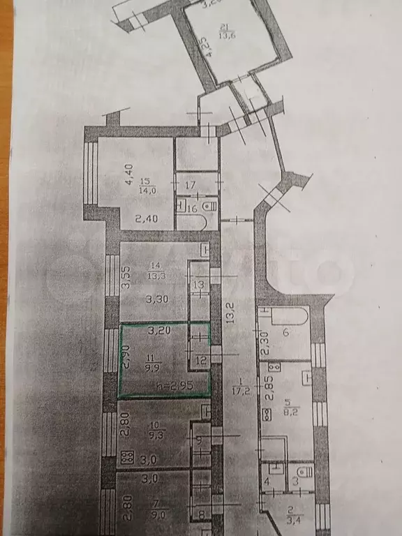 Комната 9,9 м в 6-к., 4/4 эт. - Фото 0