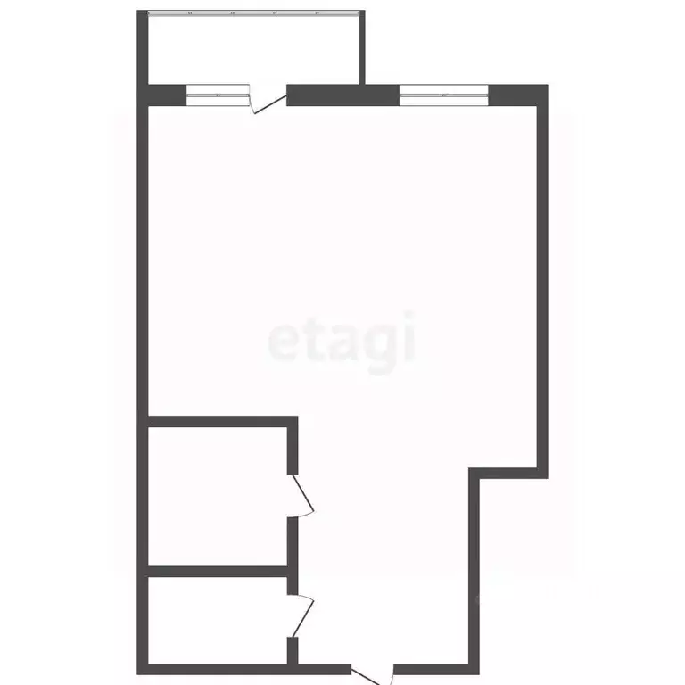 Студия Ханты-Мансийский АО, Сургут Университетская ул., 23/4 (44.2 м) - Фото 1