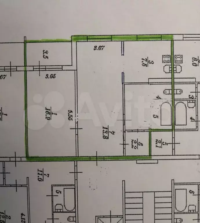 2-к. квартира, 57,4 м, 5/9 эт. - Фото 0