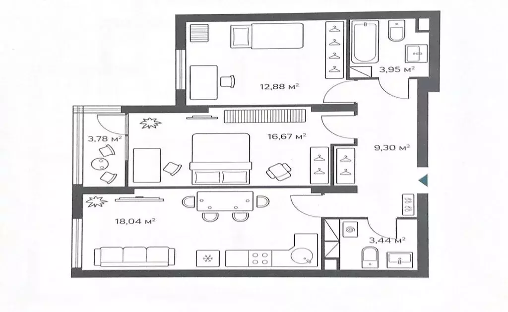 2-комнатная квартира: Нижний Новгород, Анкудиновское шоссе, 34 (70 м) - Фото 0