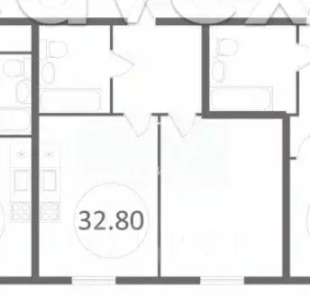 Студия Краснодарский край, Сочи Бытха мкр, ул. Бытха, 48/4 (33.0 м) - Фото 0