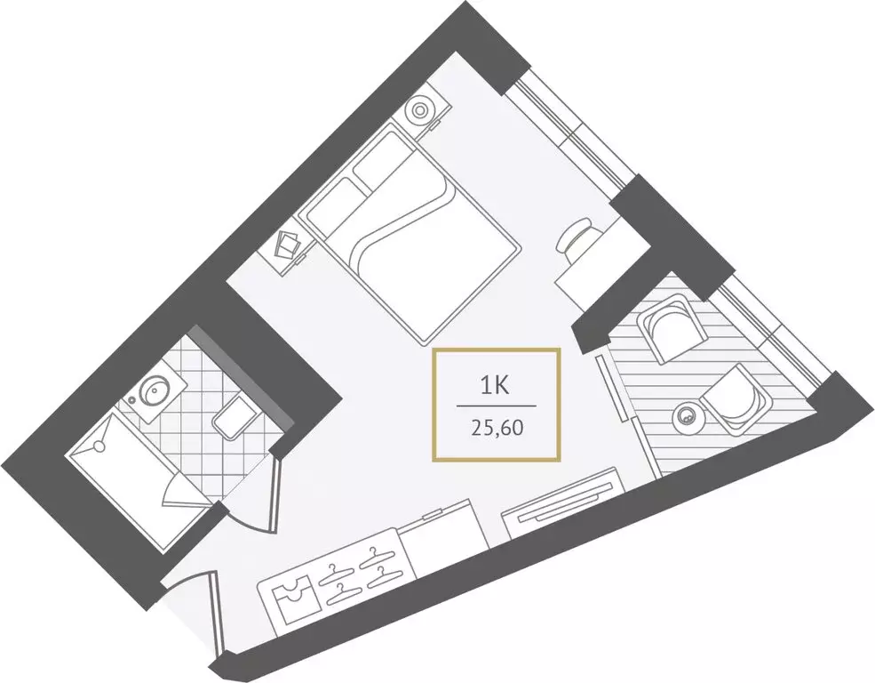 1-комнатная квартира: Адлер, улица Ленина, 280А (25.5 м) - Фото 1