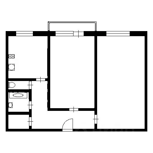 2-к кв. Воронежская область, Воронеж Тепличная ул., 26/4 (54.0 м) - Фото 2