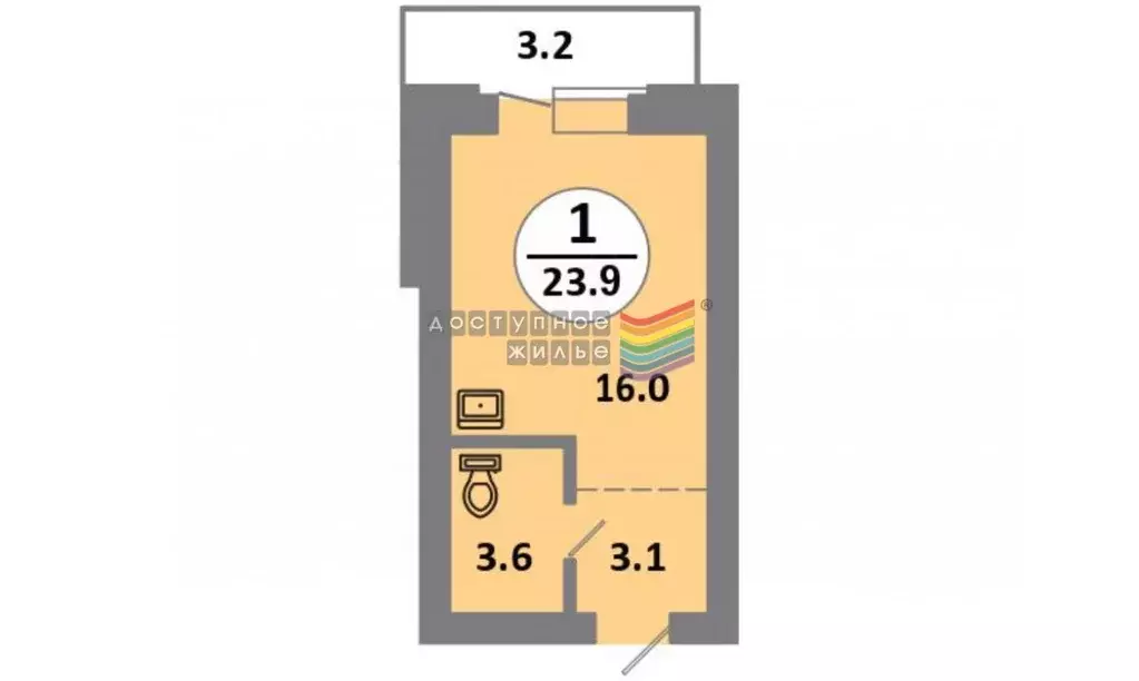 Студия Красноярский край, Красноярск просп. 60 лет Образования СССР, ... - Фото 2