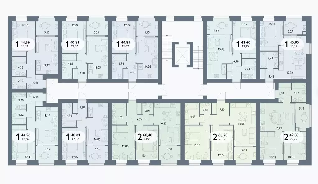 2-к кв. Брянская область, Брянский район, пос. Мичуринский, ... - Фото 2