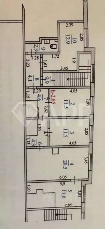 Офис в Краснодарский край, Новороссийск просп. Дзержинского, 207 (112 ... - Фото 2