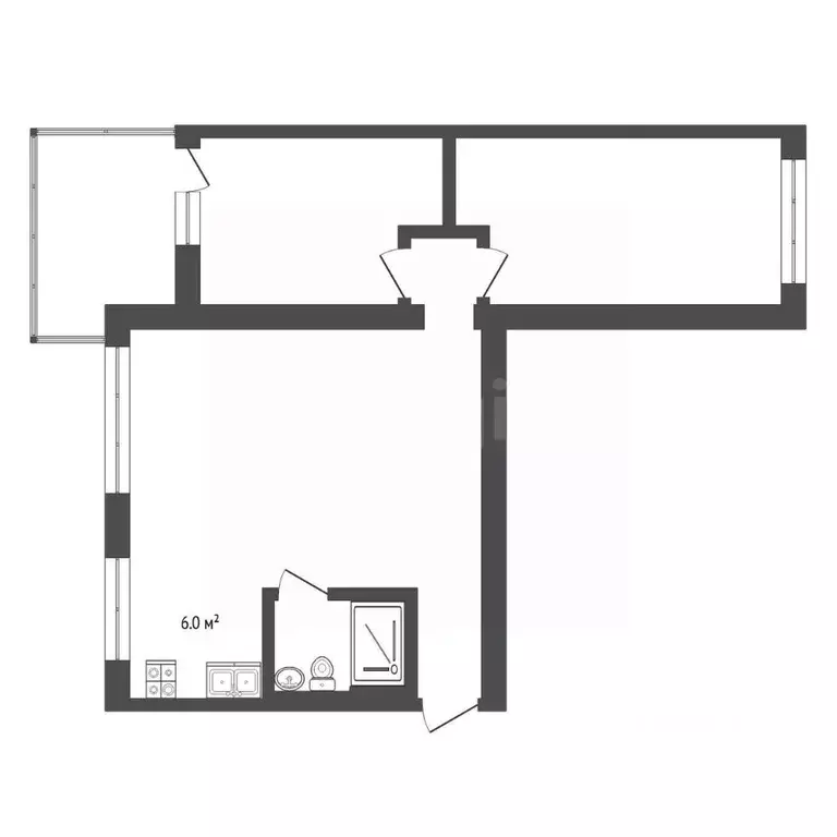 3-к кв. Тюменская область, Тюмень ул. Республики, 176 (54.0 м) - Фото 2