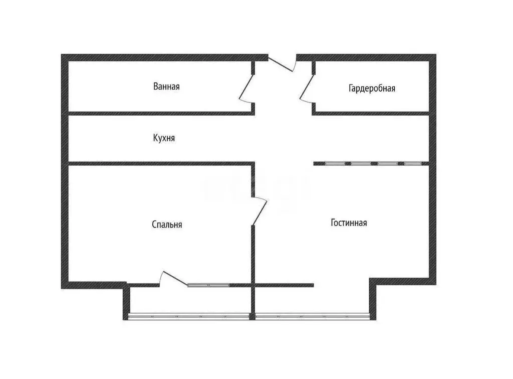 2-комнатная квартира: Белгород, Свято-Троицкий бульвар, 15 (57 м) - Фото 1