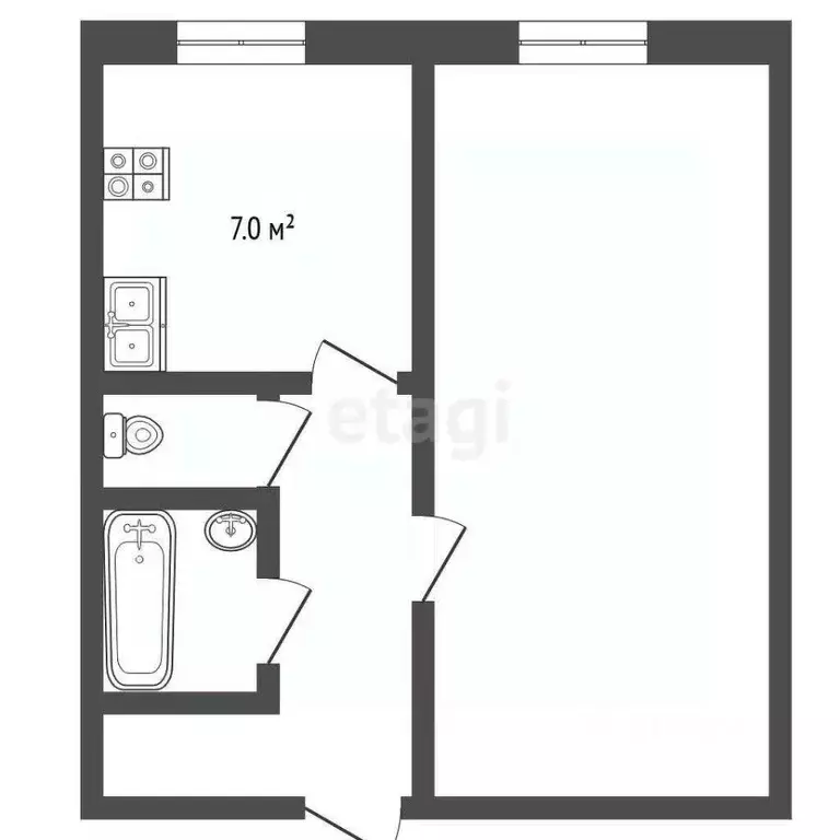 1-к кв. Ямало-Ненецкий АО, Муравленко ул. Ленина, 131 (38.9 м) - Фото 2