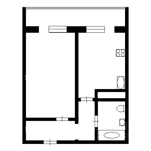 1-к кв. Москва Симферопольский бул., 24К2 (40.0 м) - Фото 1