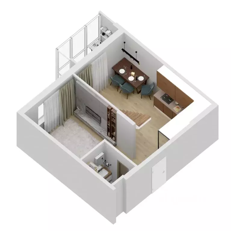 1-к кв. Самарская область, Самара ул. Дыбенко, 5 (104.87 м) - Фото 2