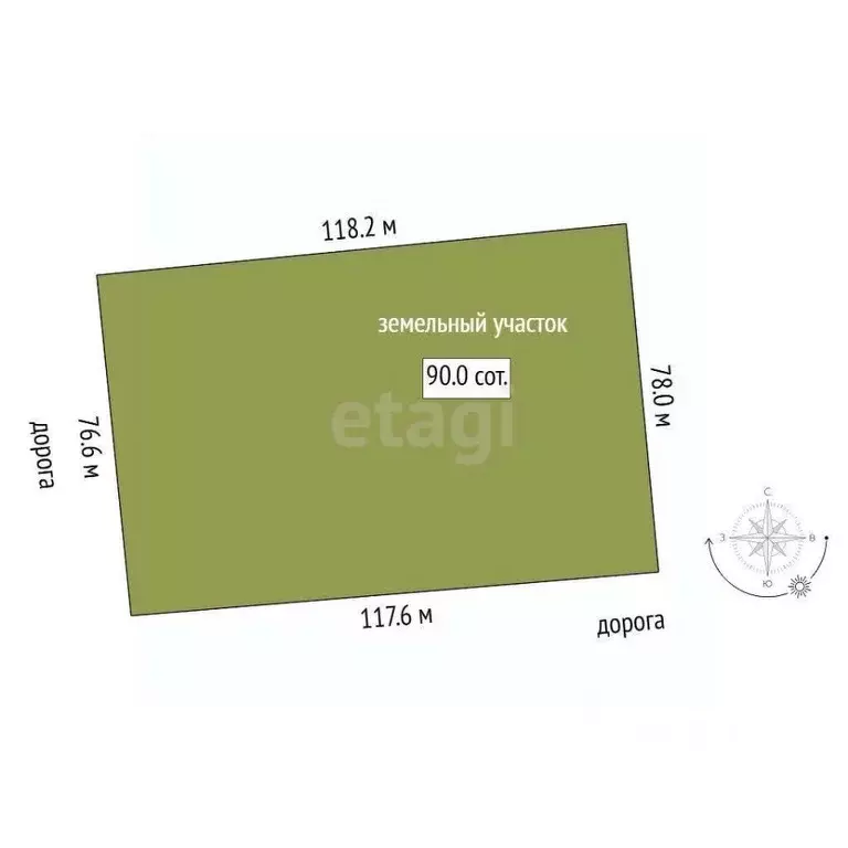 Участок в Тюменская область, Тюмень  (90.01 сот.) - Фото 1