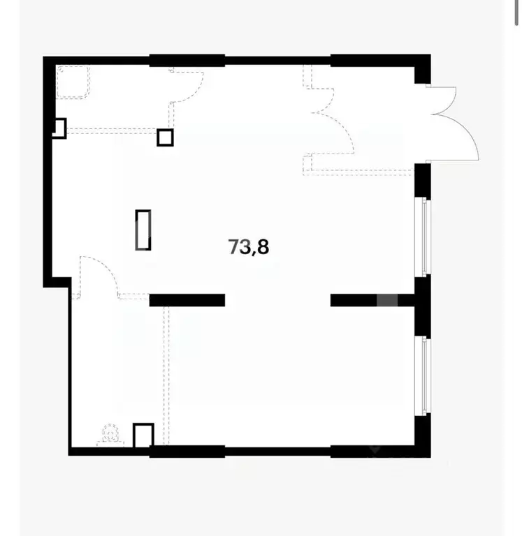 Помещение свободного назначения в Москва Сигнальный 16 жилой комплекс, ... - Фото 1