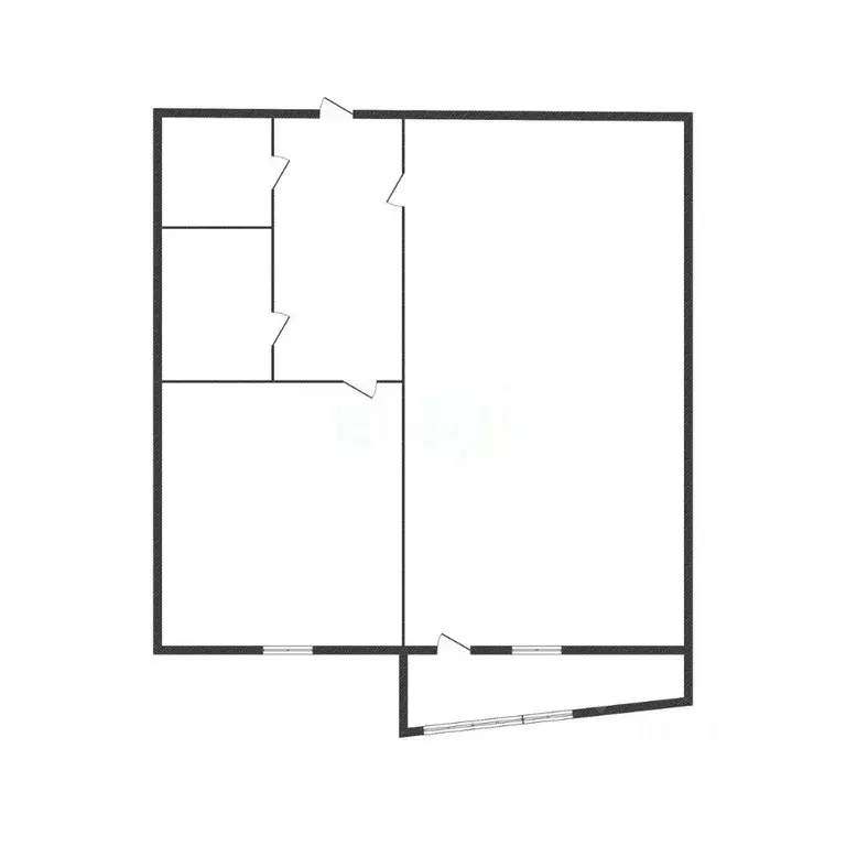 Студия Белгородская область, Старый Оскол Северный мкр, 8 (32.0 м) - Фото 2