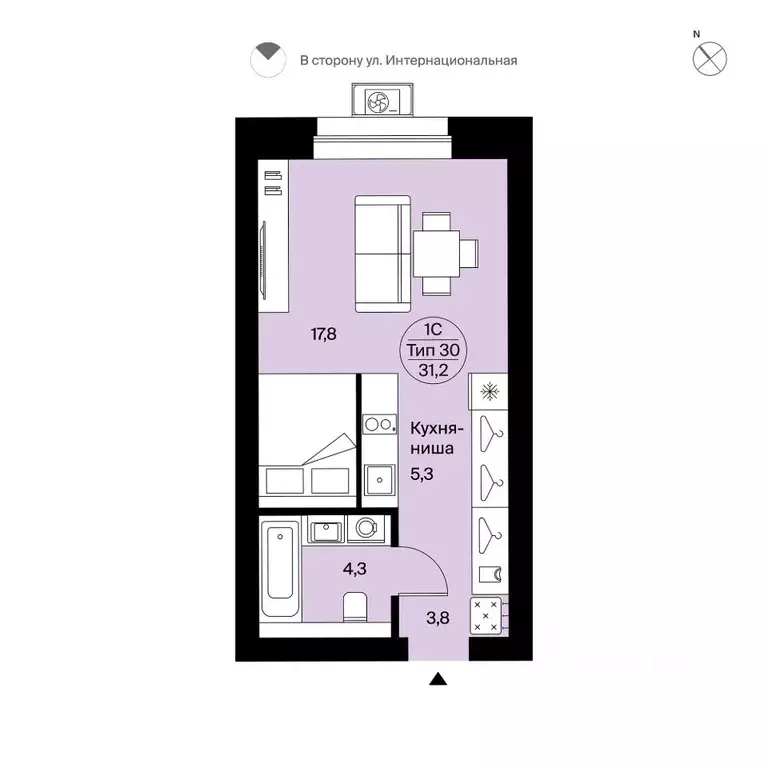 Студия Коми, Сыктывкар Интернациональная ул., 200 (31.2 м) - Фото 1