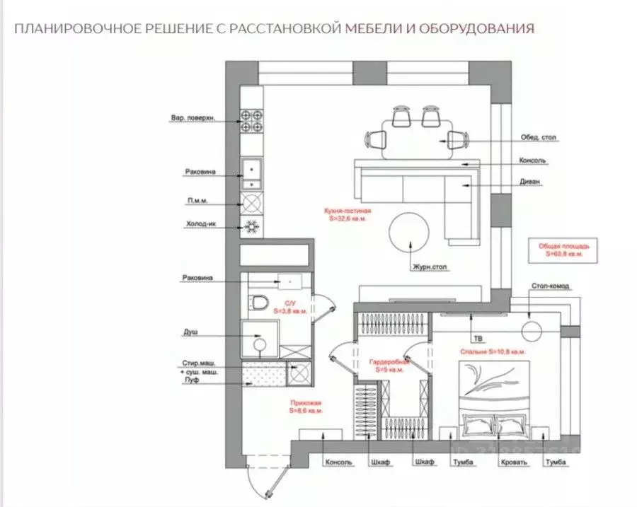 2-к кв. Москва ул. Ивана Франко, 6 (61.4 м) - Фото 0