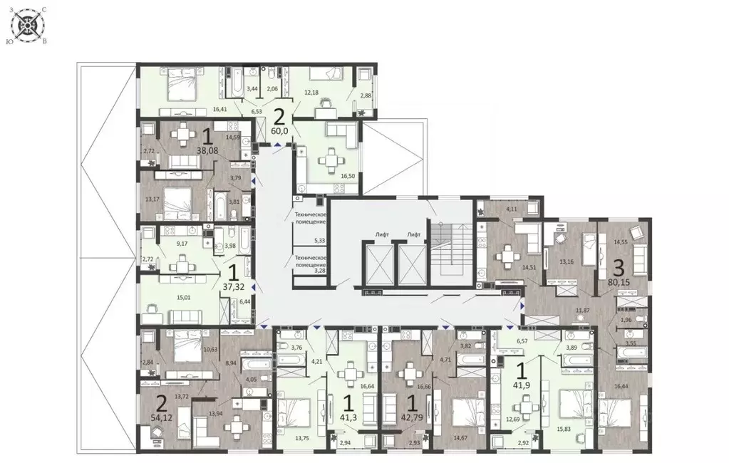 3-к кв. Рязанская область, Рязань ул. Островского, 122к1 (80.15 м) - Фото 1