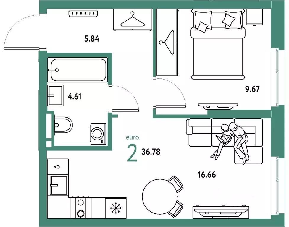 2-к кв. Свердловская область, Екатеринбург муниципальное образование, ... - Фото 1