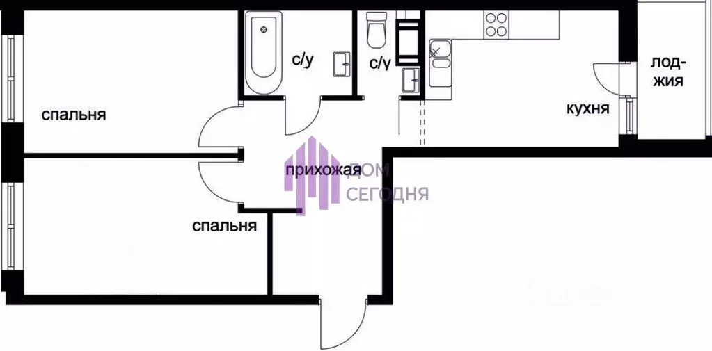 2-к кв. Москва ул. Золотошвейная, 5 (53.4 м) - Фото 2
