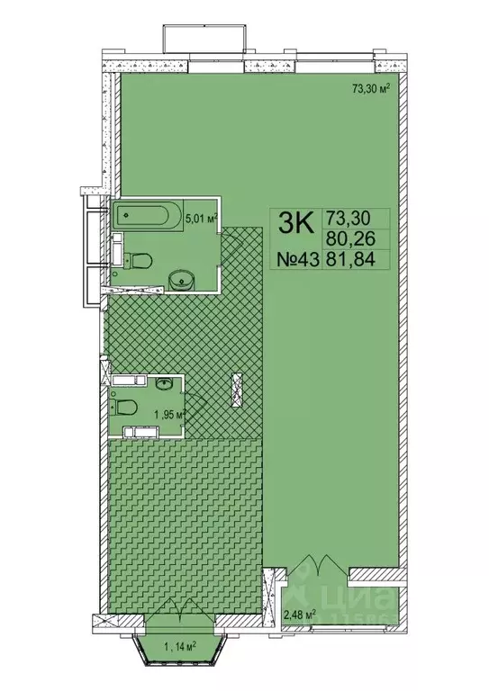 3-к кв. Нижегородская область, Нижний Новгород Ильинская ул., 121 ... - Фото 1