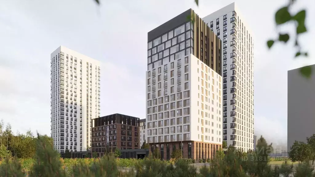 2-к кв. Свердловская область, Екатеринбург ВИЗ жилрайон, Риверсайд ... - Фото 1