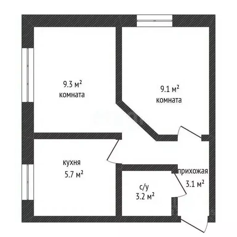 2-к кв. Нижегородская область, Нижний Новгород просп. Ленина, 10А ... - Фото 2