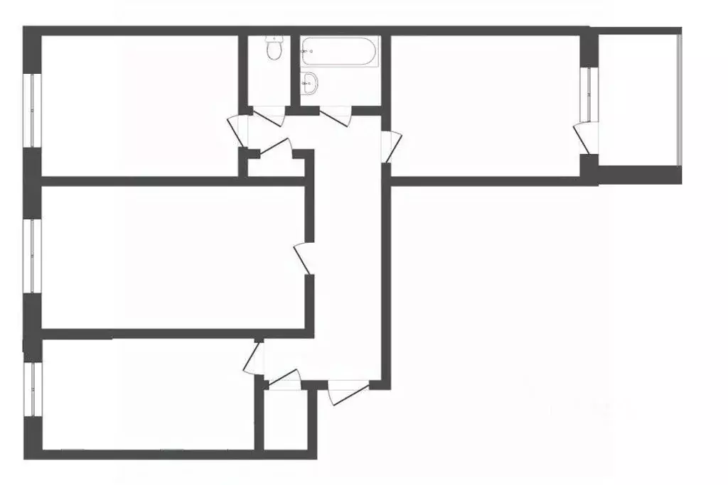3-к кв. Оренбургская область, Оренбург ул. Терешковой, 241 (66.4 м) - Фото 1