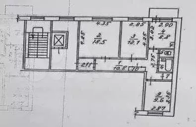 3-к. квартира, 68м, 4/9эт. - Фото 0