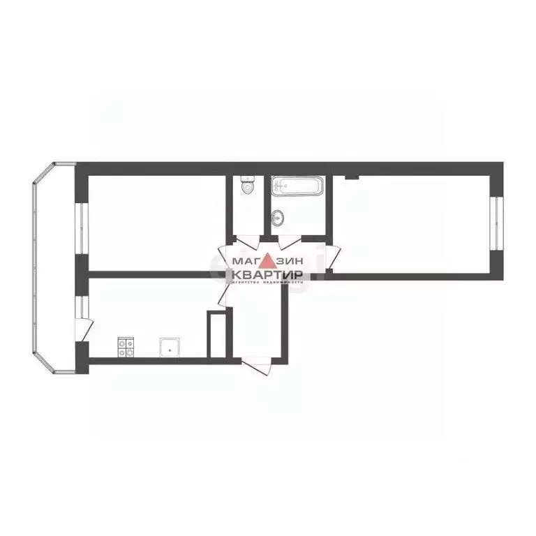 2-комнатная квартира: Смоленск, улица Багратиона, 26А (65 м) - Фото 0
