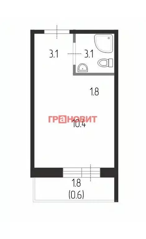 1-к кв. Новосибирская область, Новосибирск Спортивная ул., 31/1 (22.0 ... - Фото 1