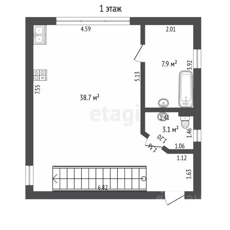 Дом в Крым, Сакский район, Уютненское с/пос, Орбита СПК ул. ... - Фото 2