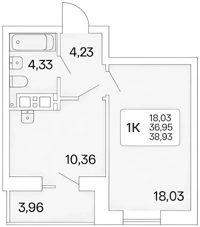 1-к кв. Новосибирская область, Новосибирск ул. Немировича-Данченко, ... - Фото 2