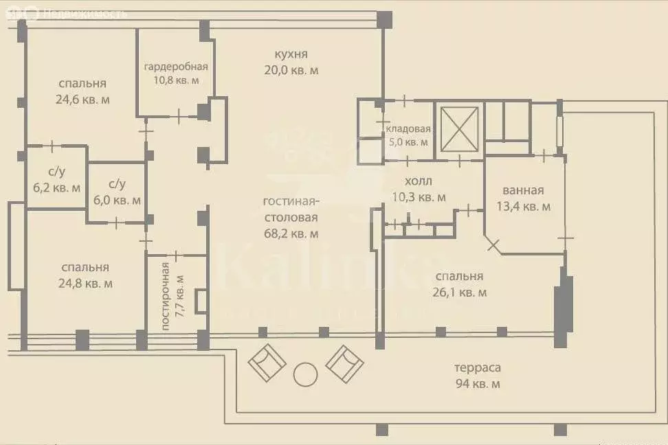 5-комнатная квартира: Москва, Большой Лёвшинский переулок, 11 (273.8 ... - Фото 1