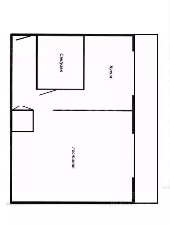 1-к кв. Иркутская область, Ангарск 95-й кв-л, 13 (31.0 м) - Фото 1